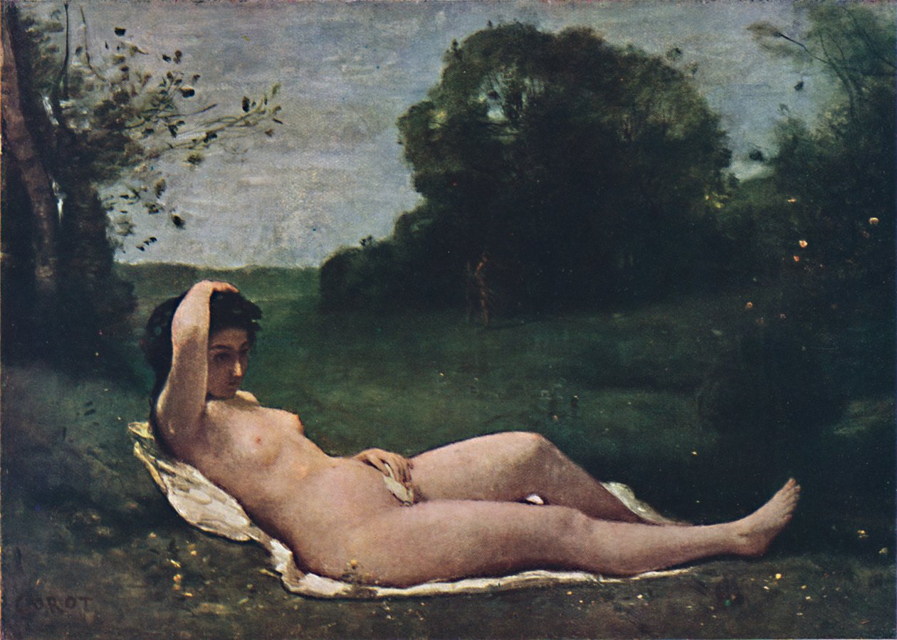 Nymph, 1859, 1937. od Jean Baptiste Camille Corot