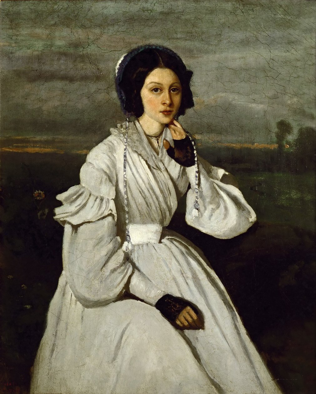 Portrét Claire Sennegonové od Jean Baptiste Camille Corot