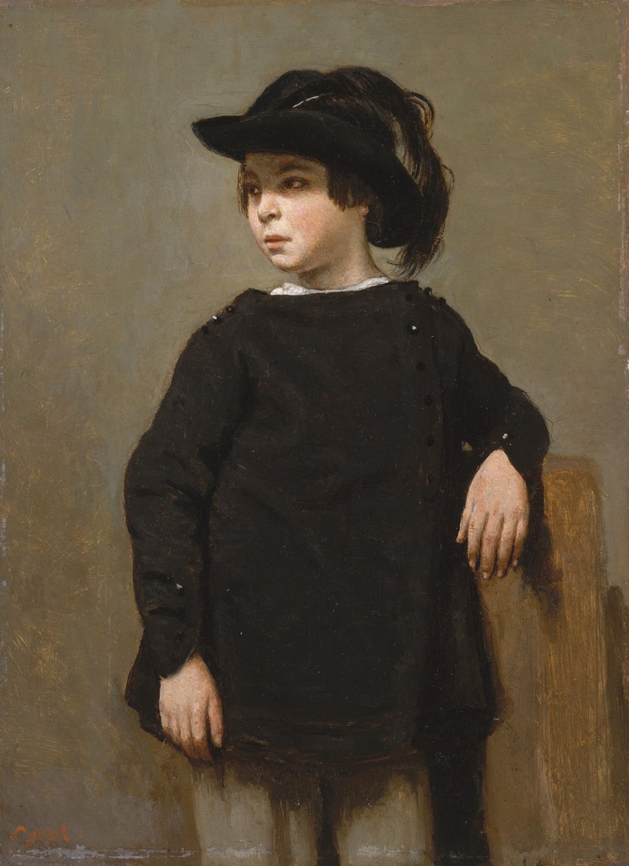 Portrét dítěte, c.1835 od Jean Baptiste Camille Corot