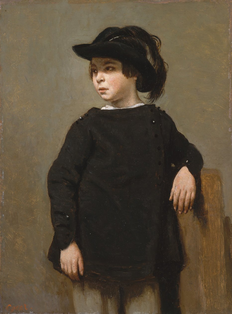 Portrét dítěte, ca. 1835. od Jean Baptiste Camille Corot