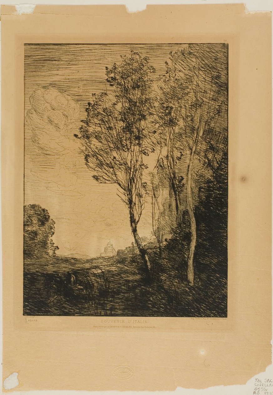 Vzpomínka na Itálii od Jean Baptiste Camille Corot