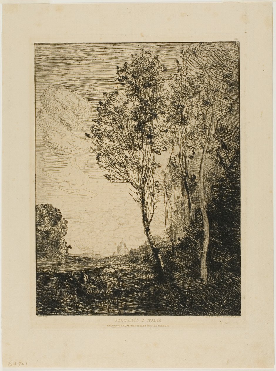 Vzpomínka na Itálii od Jean Baptiste Camille Corot