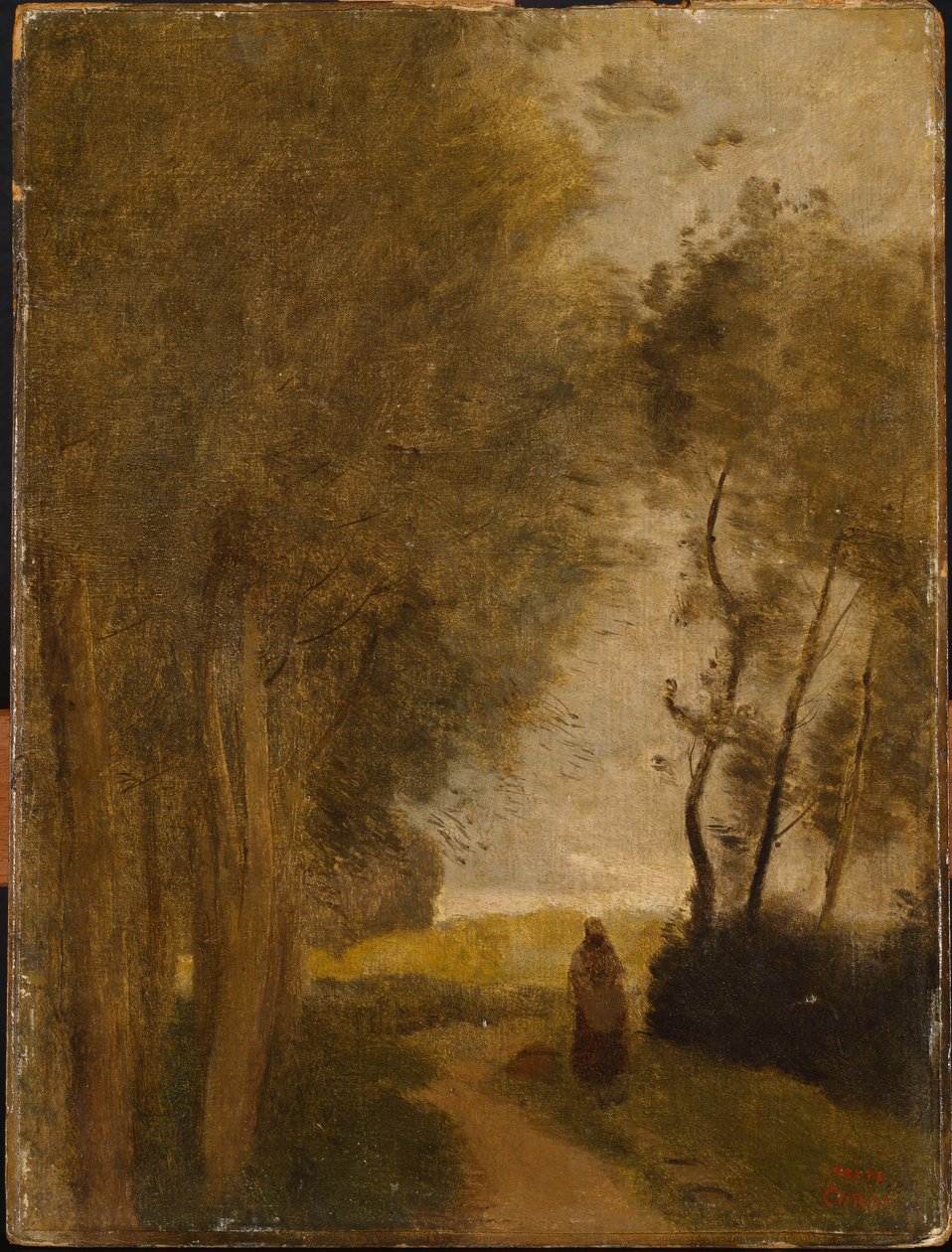 Road at Edge of Wood, c.1860-65 od Jean Baptiste Camille Corot