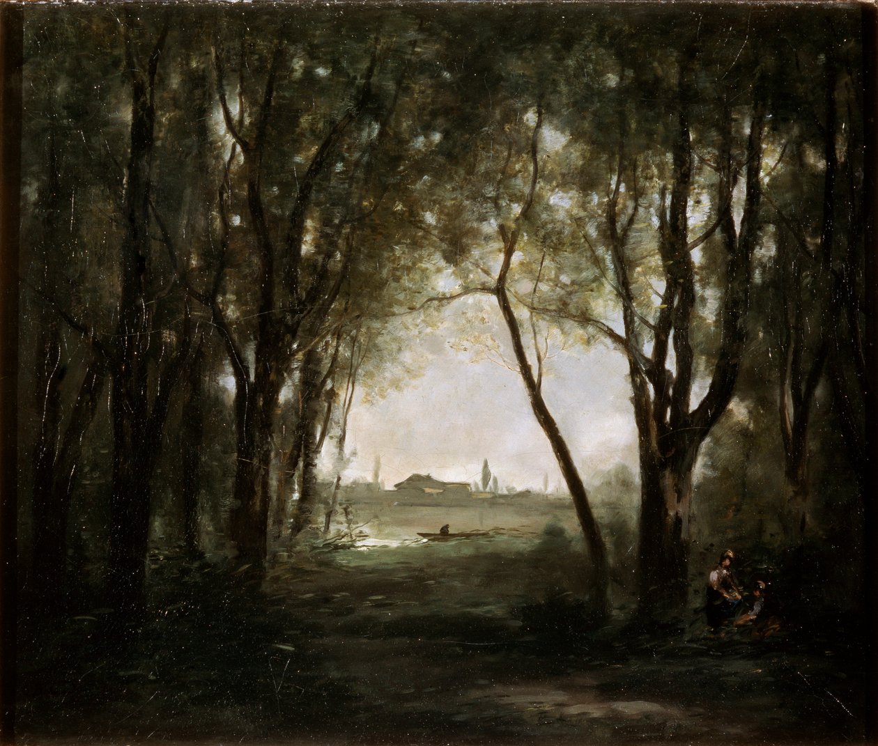 Scéna u jezera, 1860-1873. od Jean Baptiste Camille Corot