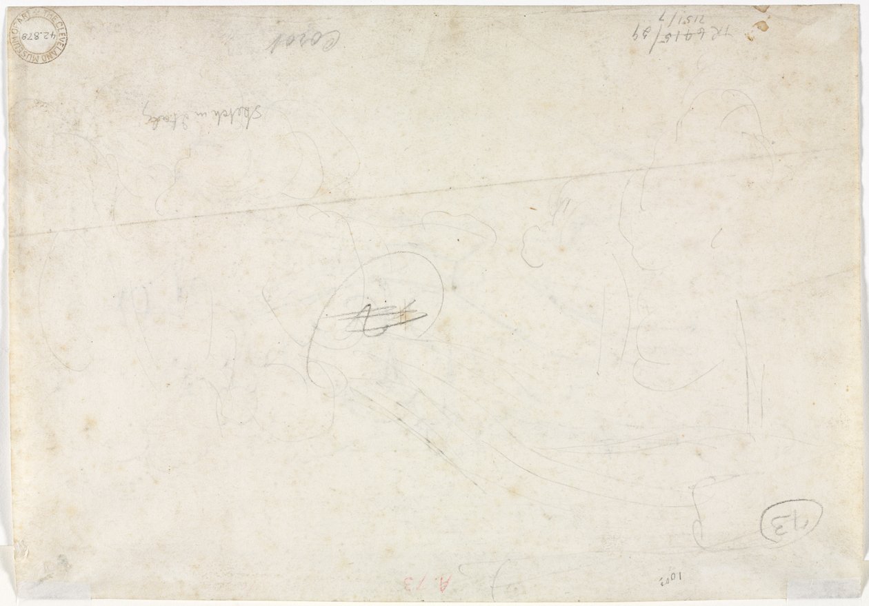 Skica pro krajinu (verze) od Jean Baptiste Camille Corot