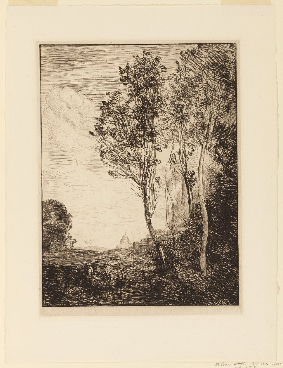 Suvenýr z Itálie od Jean Baptiste Camille Corot