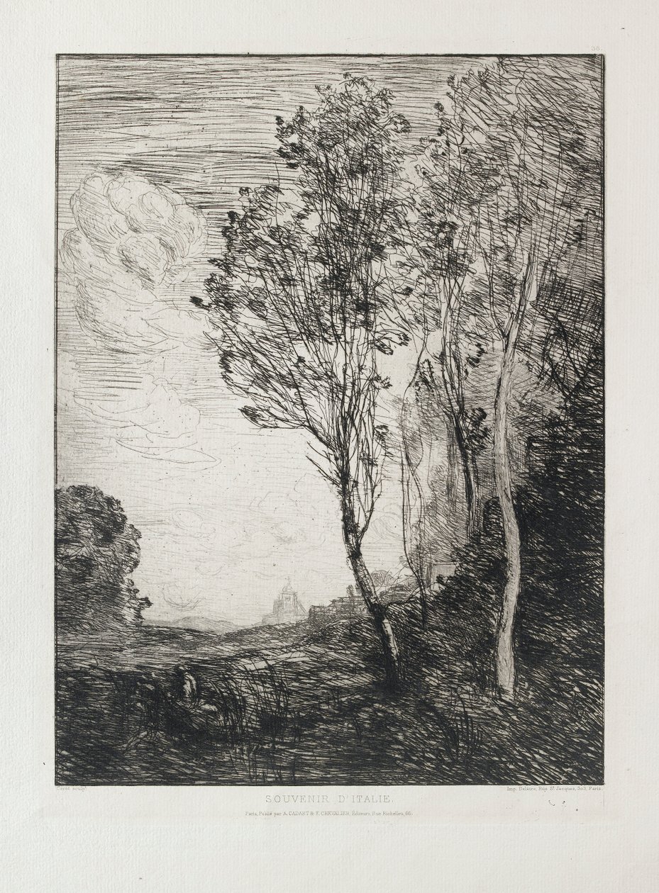 Suvenýr z Itálie, 1863 od Jean Baptiste Camille Corot