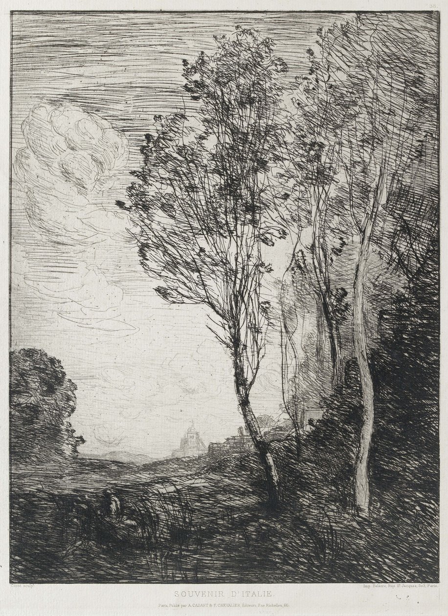 Suvenýr z Itálie, 1863 od Jean Baptiste Camille Corot
