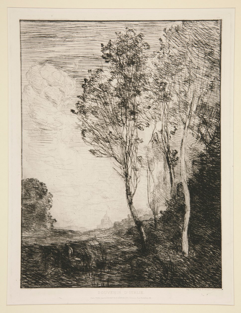 vzpomínka na od Jean Baptiste Camille Corot