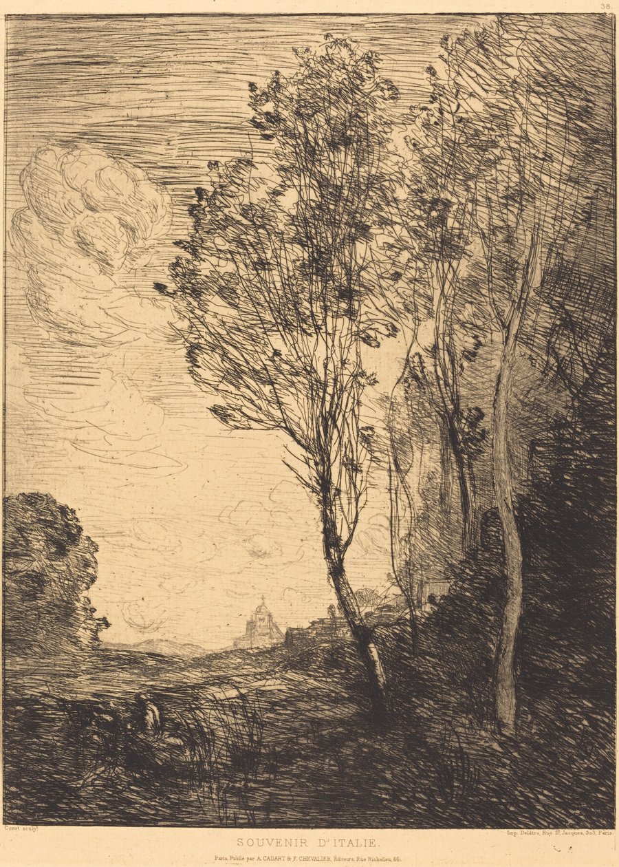 Suvenýr z Itálie od Jean Baptiste Camille Corot