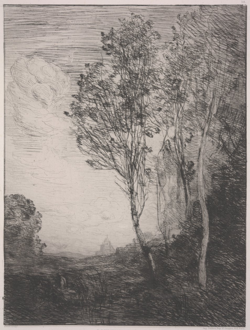 Suvenýr z Itálie od Jean Baptiste Camille Corot