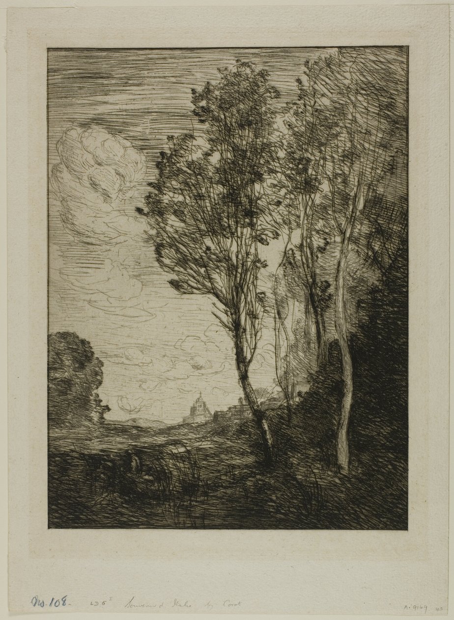 Suvenýr z Itálie od Jean Baptiste Camille Corot