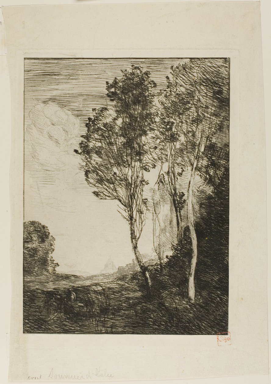Suvenýr z Itálie od Jean Baptiste Camille Corot