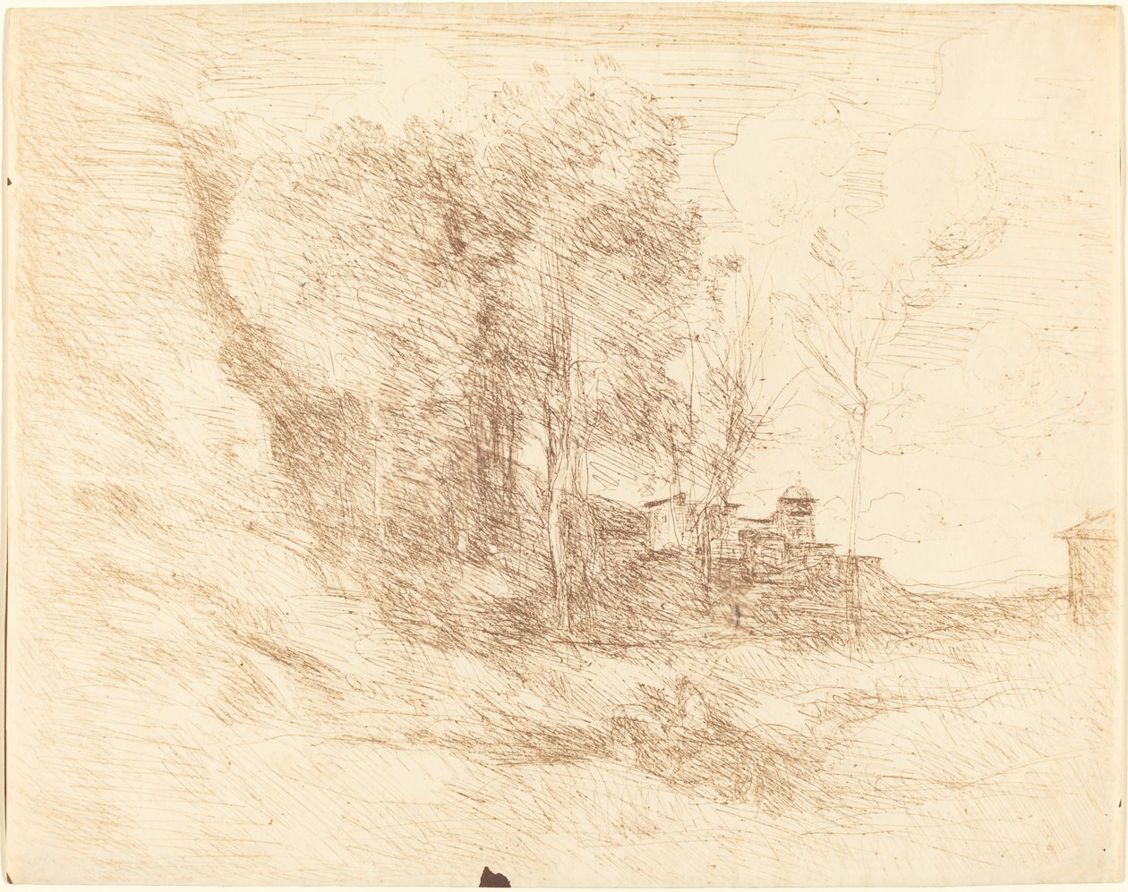 Suvenýr z Ostie od Jean Baptiste Camille Corot
