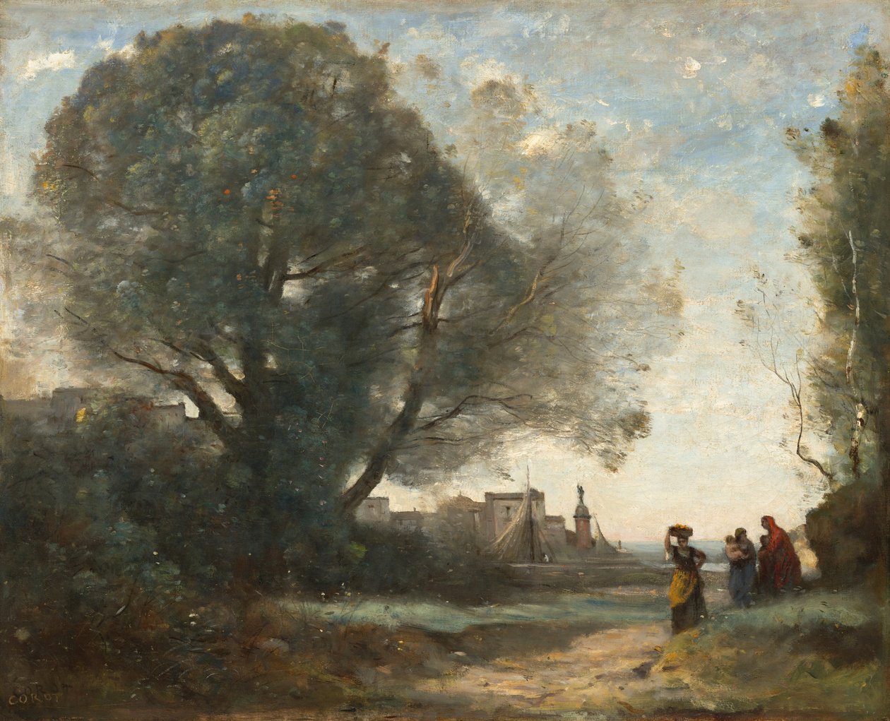Suvenýr Terracina od Jean Baptiste Camille Corot
