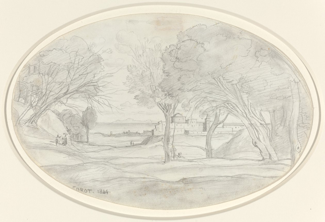 Suvenýr z Toskánska od Jean Baptiste Camille Corot
