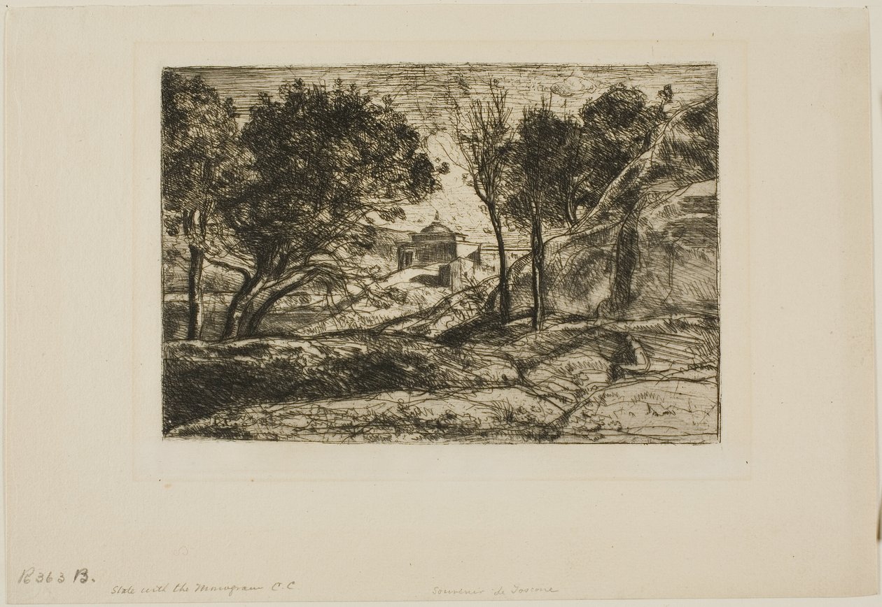 Suvenýr z Toskánska od Jean Baptiste Camille Corot