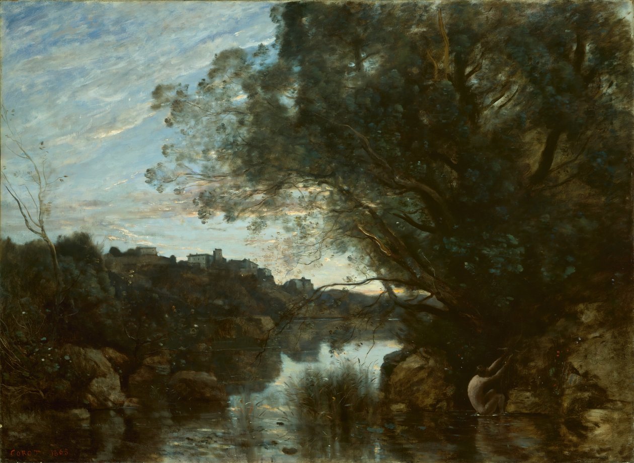 Suvenýr z okolí jezera Nemi, 1865. od Jean Baptiste Camille Corot