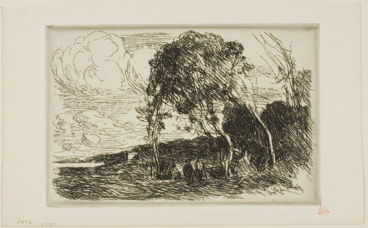 Suvenýr z opevnění Douai od Jean Baptiste Camille Corot