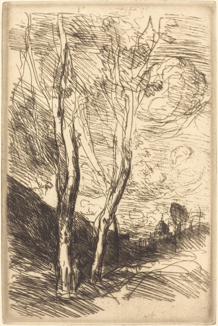 Katedrála ve Florencii (Le Dome florentin) od Jean Baptiste Camille Corot