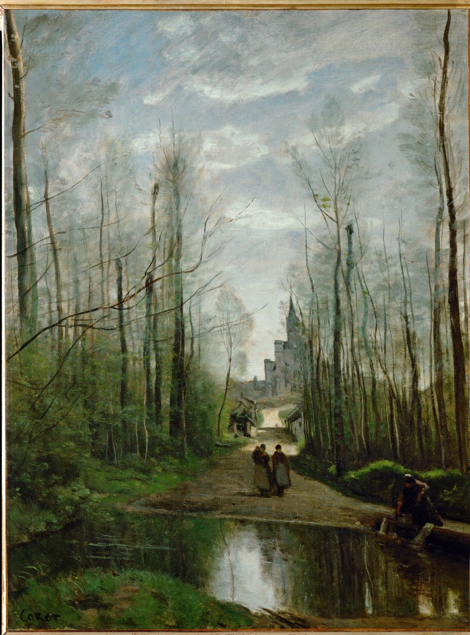 Kostel Marissel ... od Jean Baptiste Camille Corot