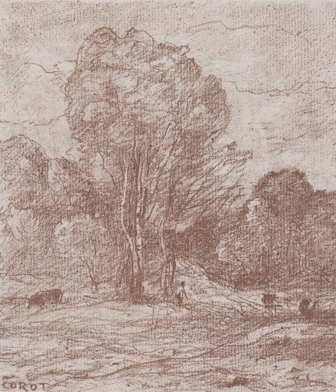 Místo odpočinku krav Místo odpočinku krav, 1871. od Jean Baptiste Camille Corot