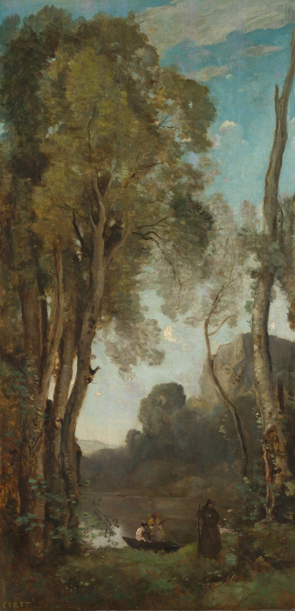 Čtyři denní doby (večer) od Jean Baptiste Camille Corot
