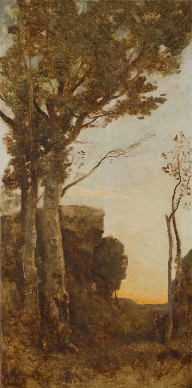 Čtyři denní doby (ráno) od Jean Baptiste Camille Corot