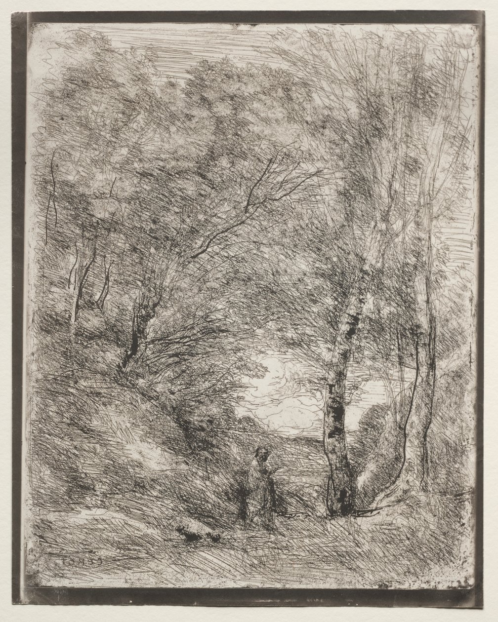 Horatovy zahrady od Jean Baptiste Camille Corot