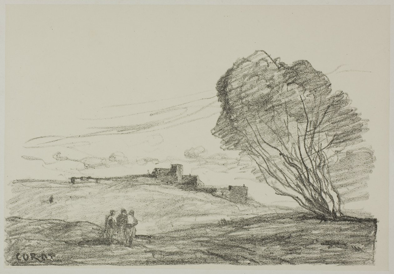 Izolovaná pevnost od Jean Baptiste Camille Corot