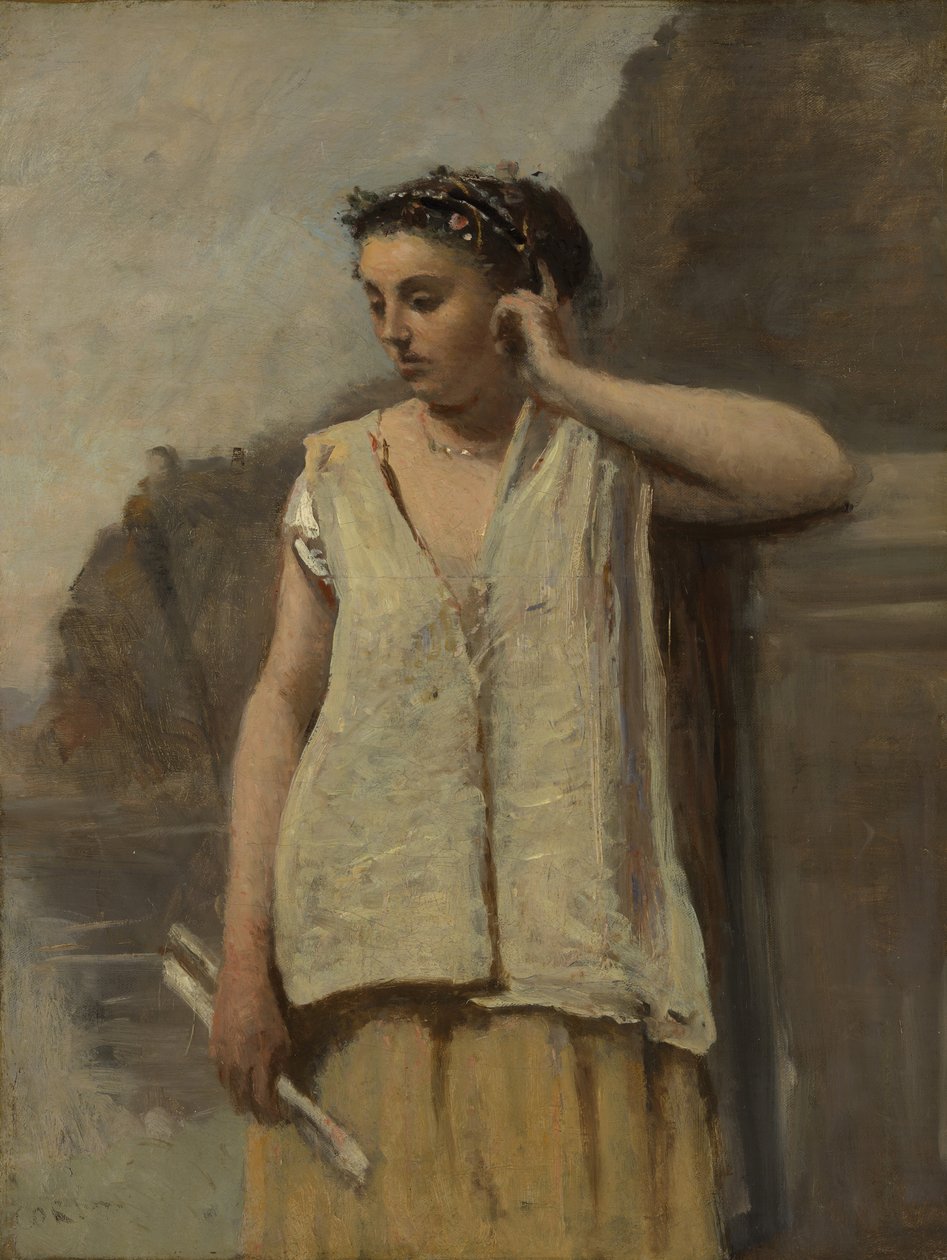 The Muse: History, ca. 1865. od Jean Baptiste Camille Corot