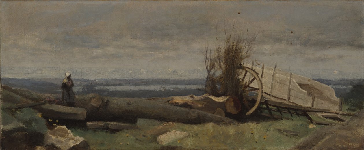 Planina La Beauce, kolem 1840–5 od Jean Baptiste Camille Corot