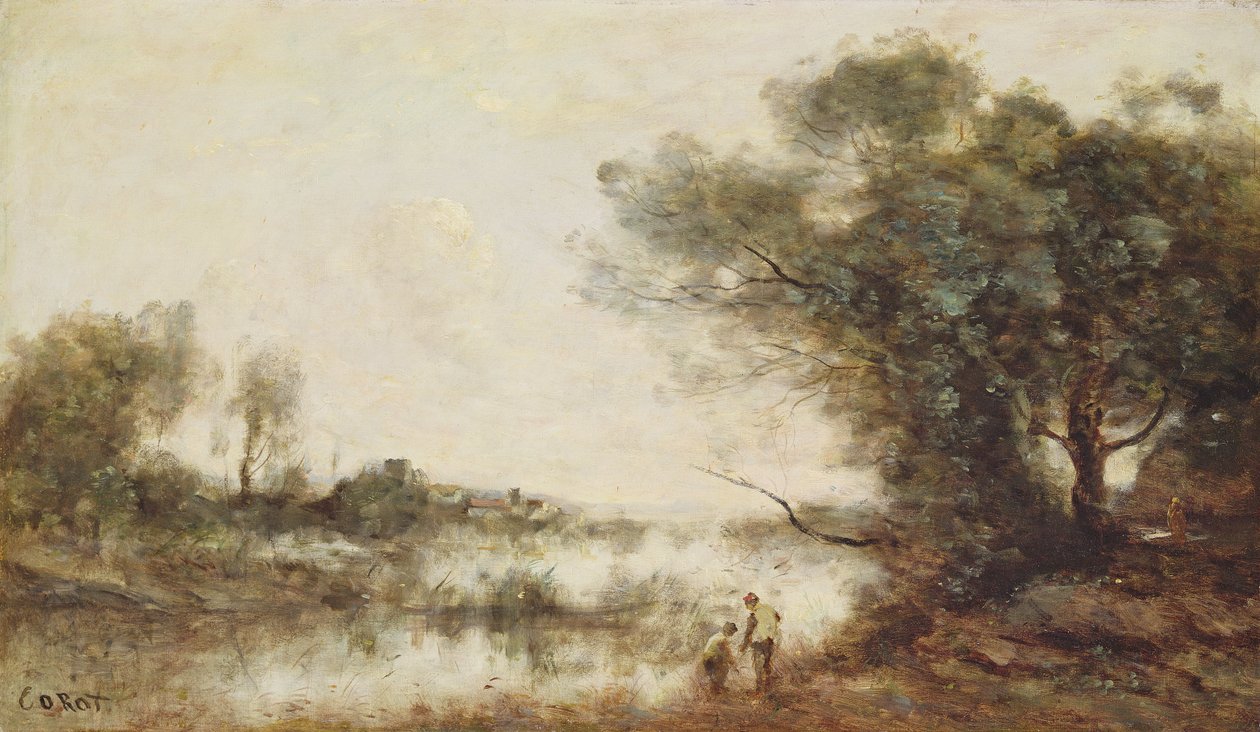 Rybník (olej na plátně) od Jean Baptiste Camille Corot