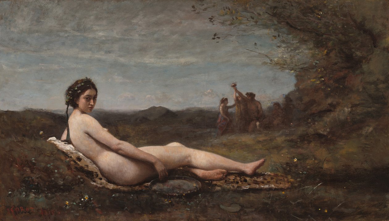 The Repose, 1860, přepracován c. 18651870. od Jean Baptiste Camille Corot