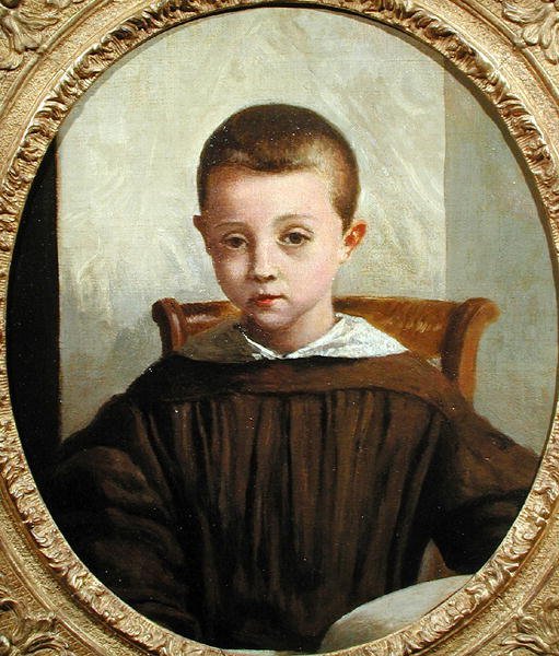 Syn M. Edouarda Delalaina, kolem 1845-50 (olej na plátně) od Jean Baptiste Camille Corot