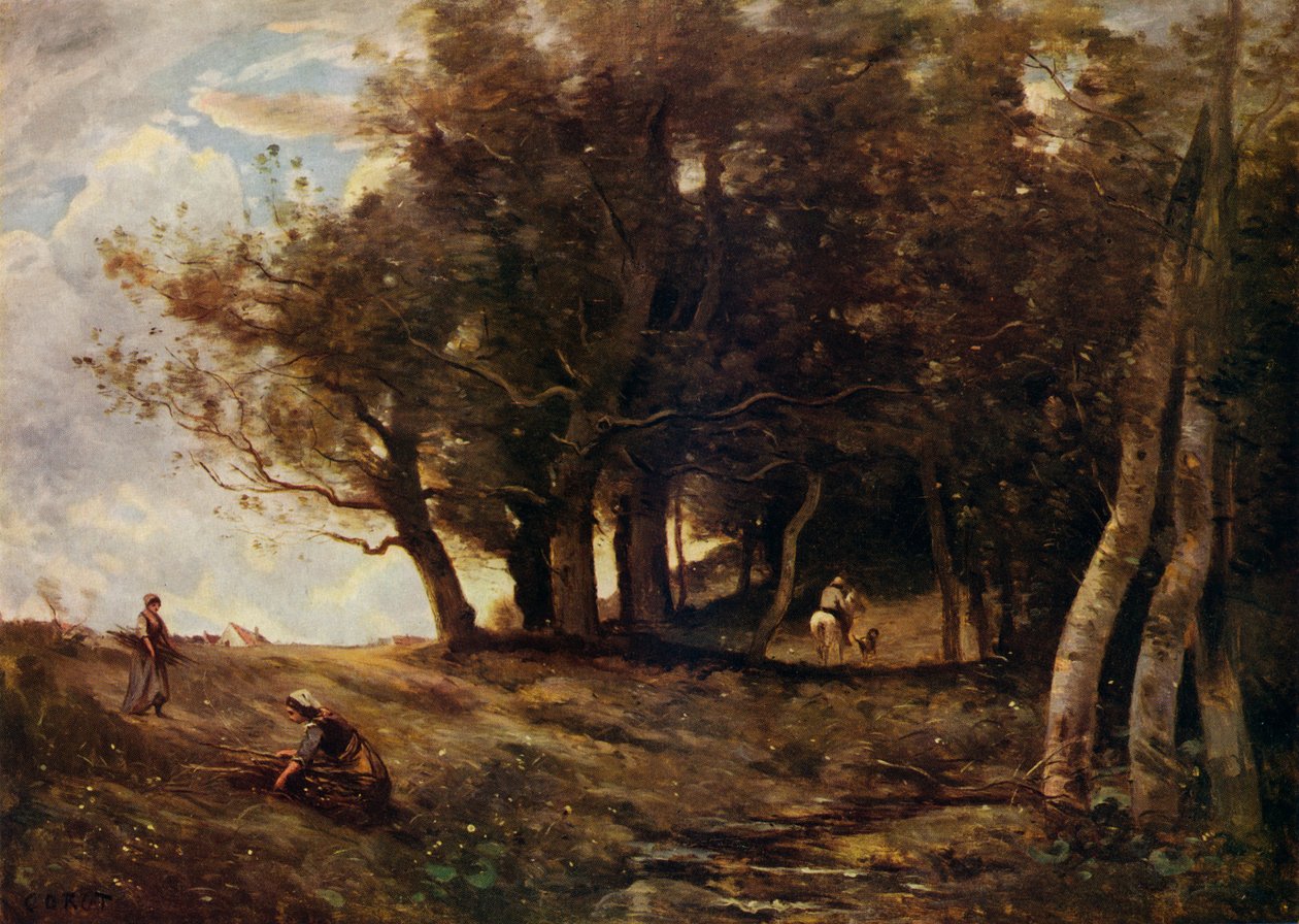 Sběrači dřeva, c1843 od Jean Baptiste Camille Corot