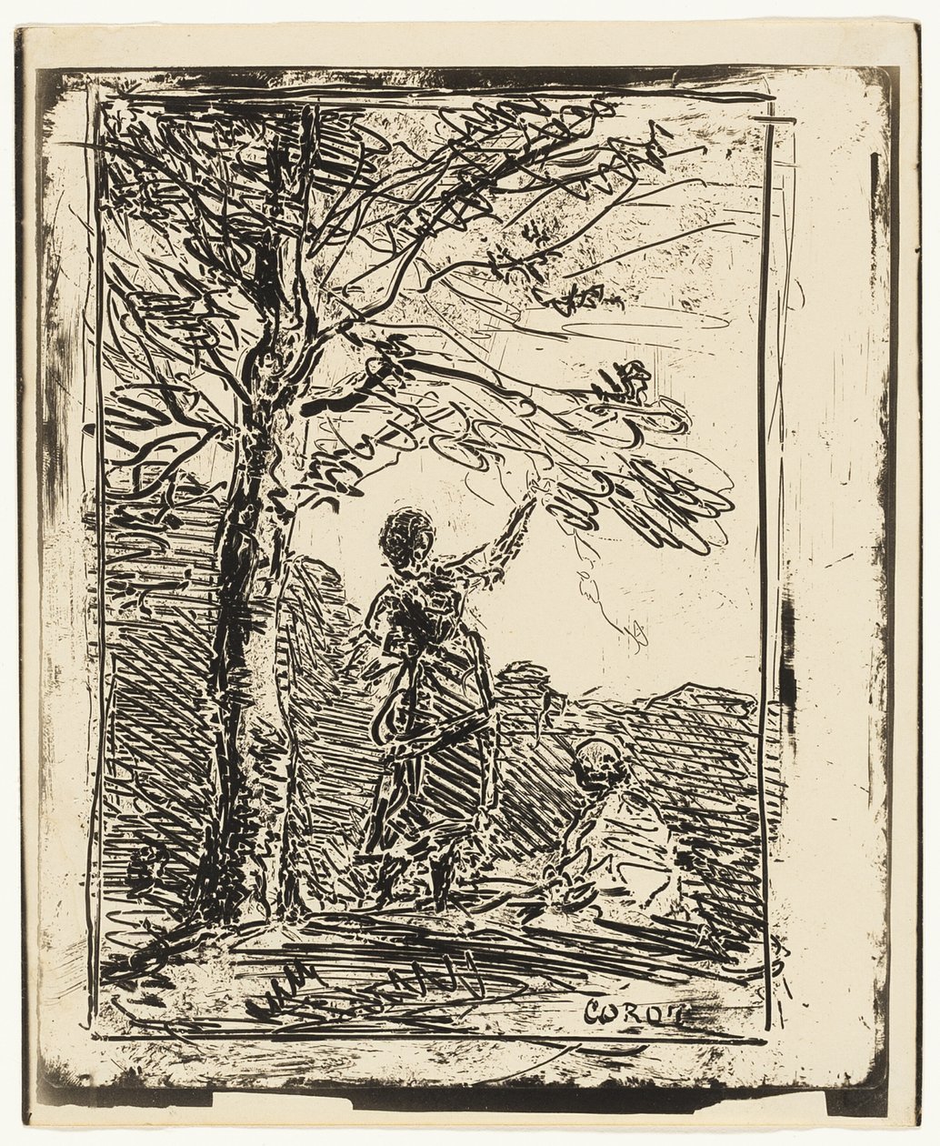 Mladá panna a smrt od Jean Baptiste Camille Corot