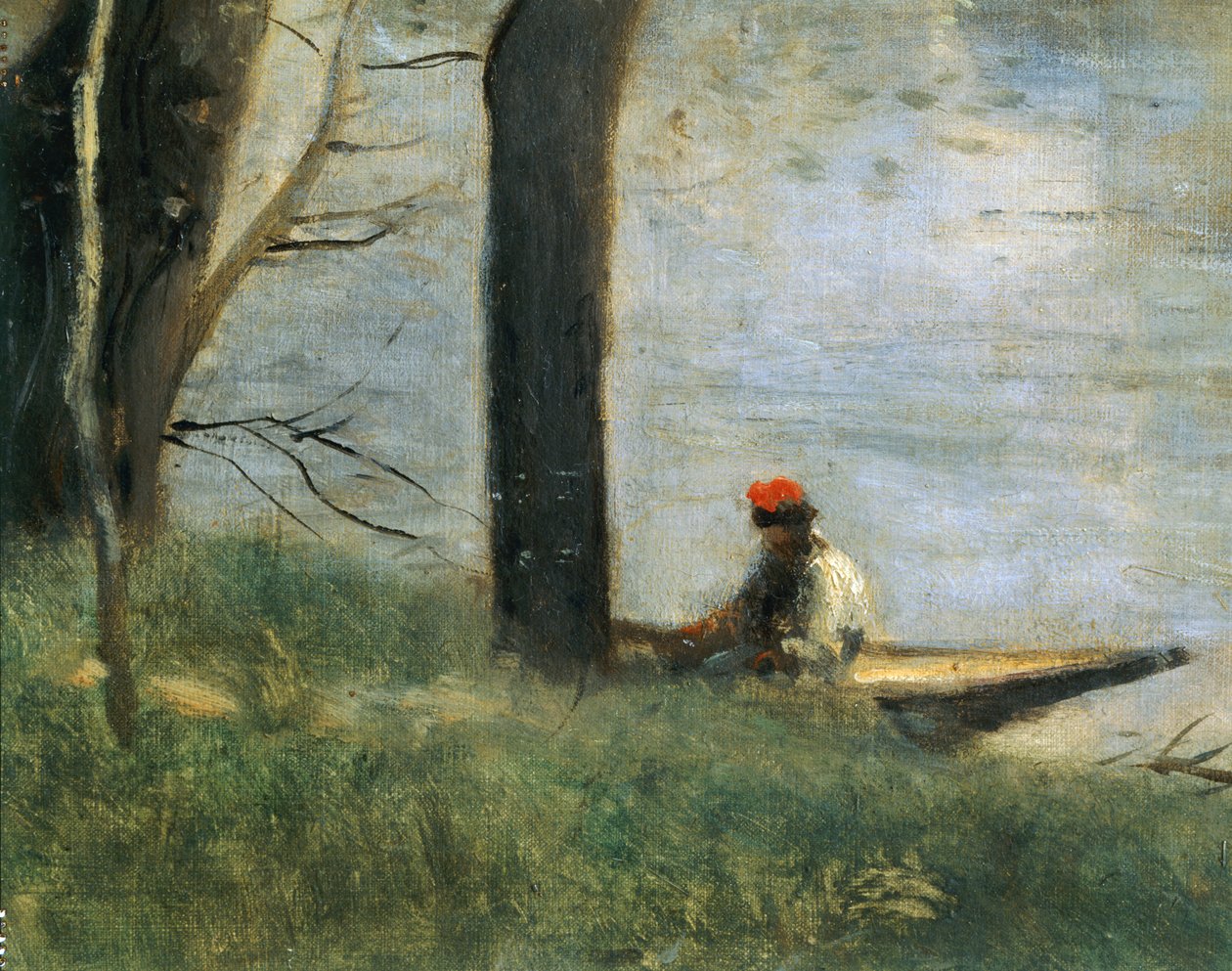 Most v Mantes, Francie ... od Jean Baptiste Camille Corot
