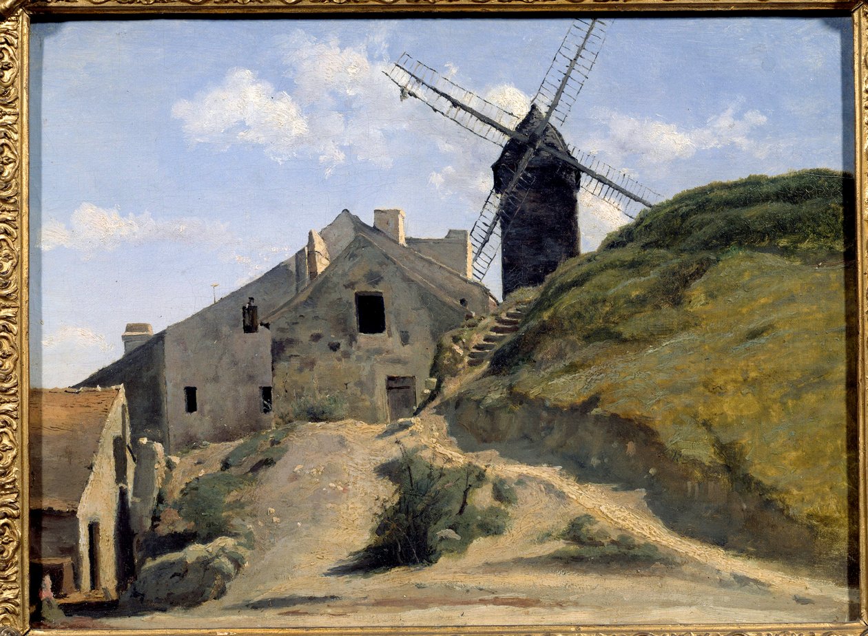 Mlýn galette na Montmartru. Obraz Camille Corot (1796-1875) od Jean Baptiste Camille Corot