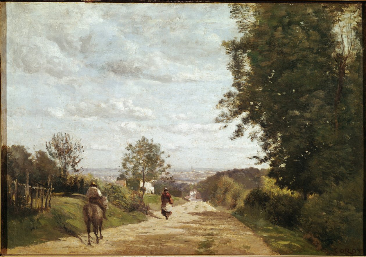 Cesta do Sevres (olej na plátně od Jean Baptiste Camille Corot