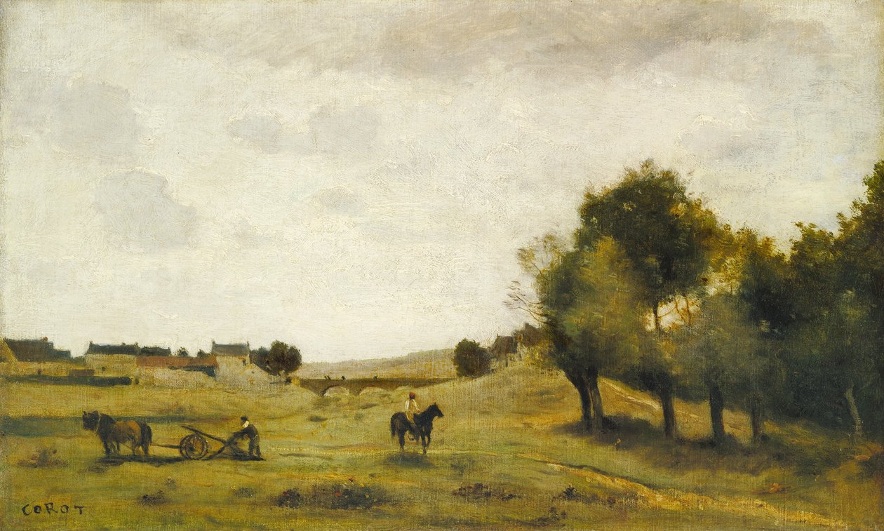 Pohled poblíž Epernon od Jean Baptiste Camille Corot