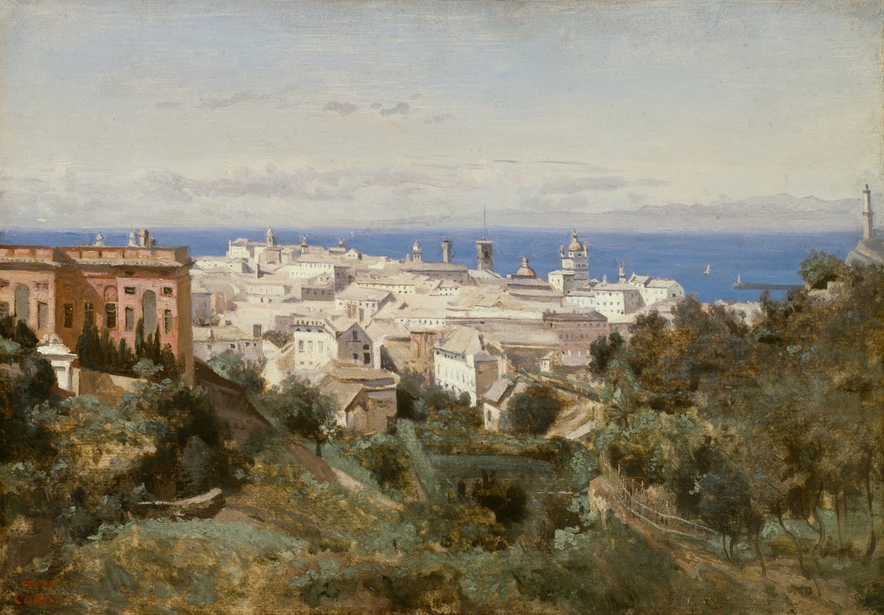Pohled na Janov od Jean Baptiste Camille Corot