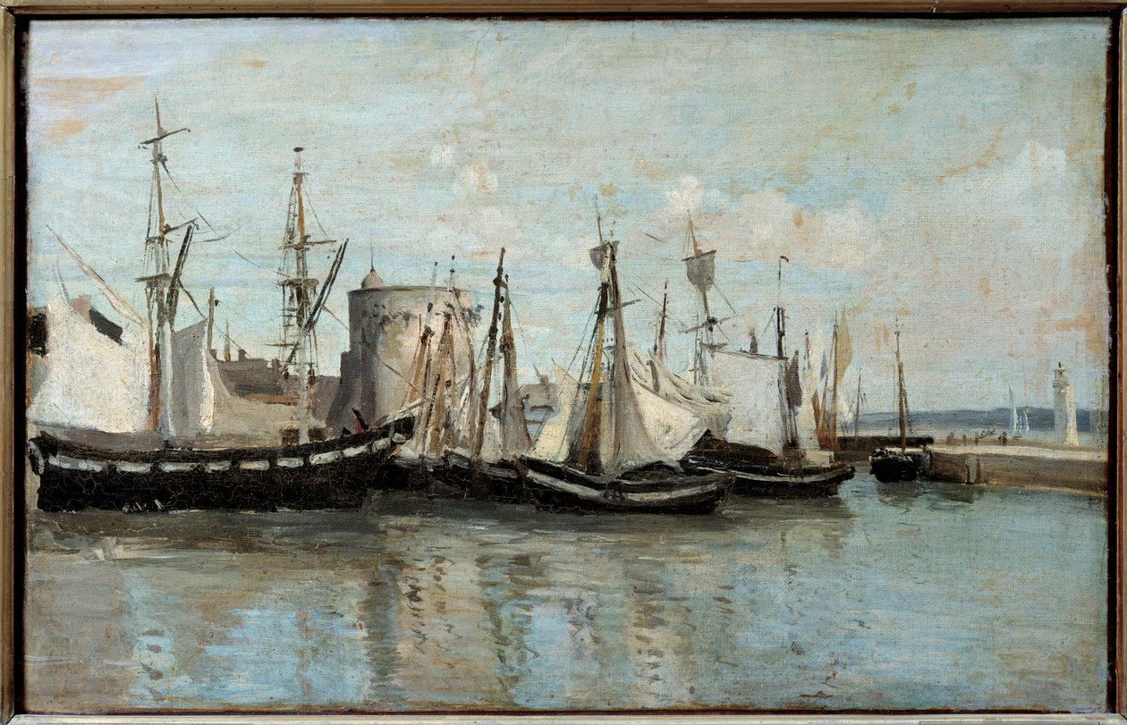 Pohled na La Rochelle, vjezd do přístavu odpadních vod v roce 1851. Obraz Camille Corot (1796-1875) od Jean Baptiste Camille Corot
