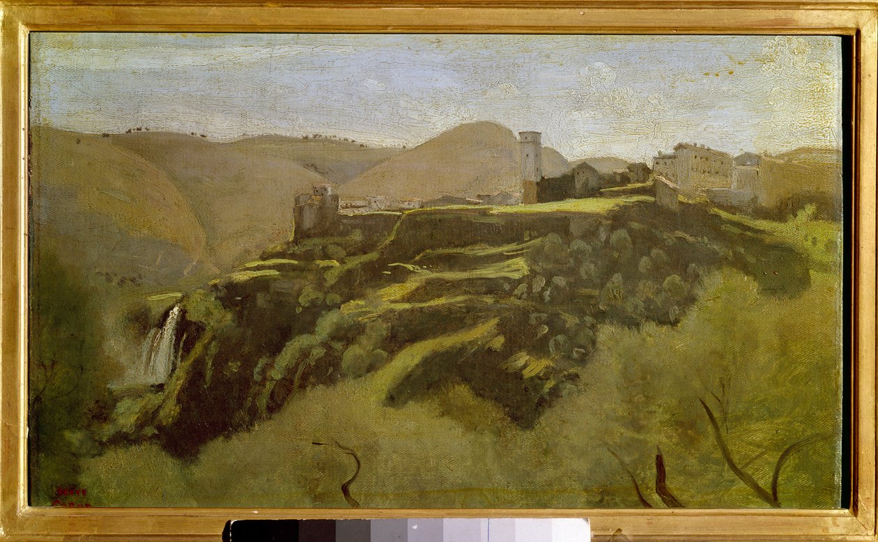 Pohled na kaskády od Tivoli Obraz Camille Corot (1796-1875) Slunce z 19. století. 0,26x0,41 m . od Jean Baptiste Camille Corot