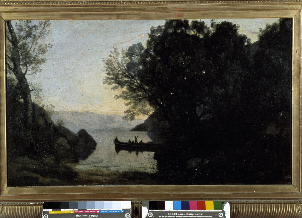 Pohled z Rivy, italského Tyrolska od Jean Baptiste Camille Corot