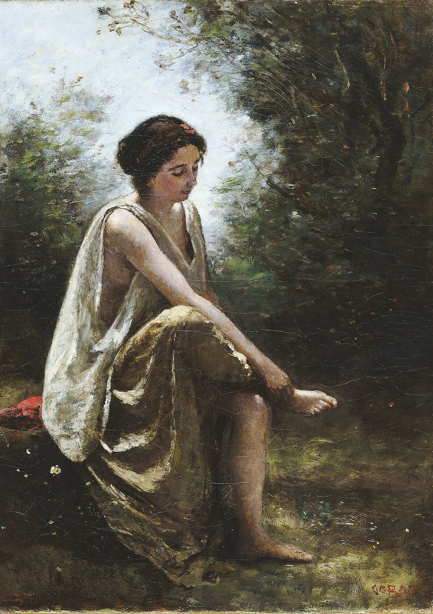 Zraněná Eurydika, 1868-70 od Jean Baptiste Camille Corot