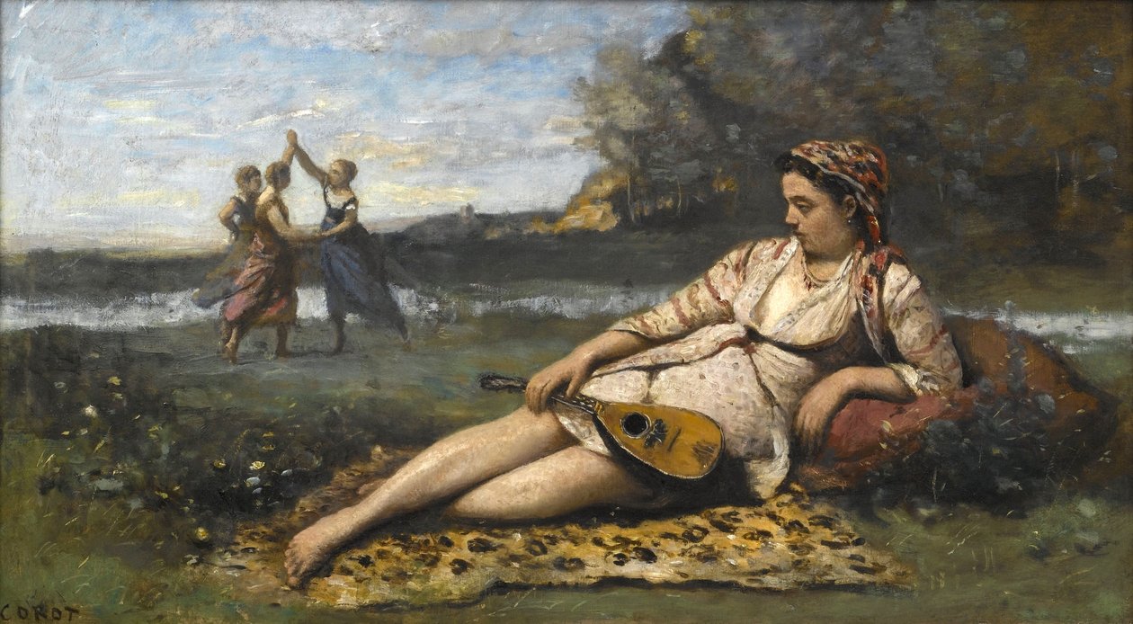 Mladé ženy Sparty od Jean Baptiste Camille Corot