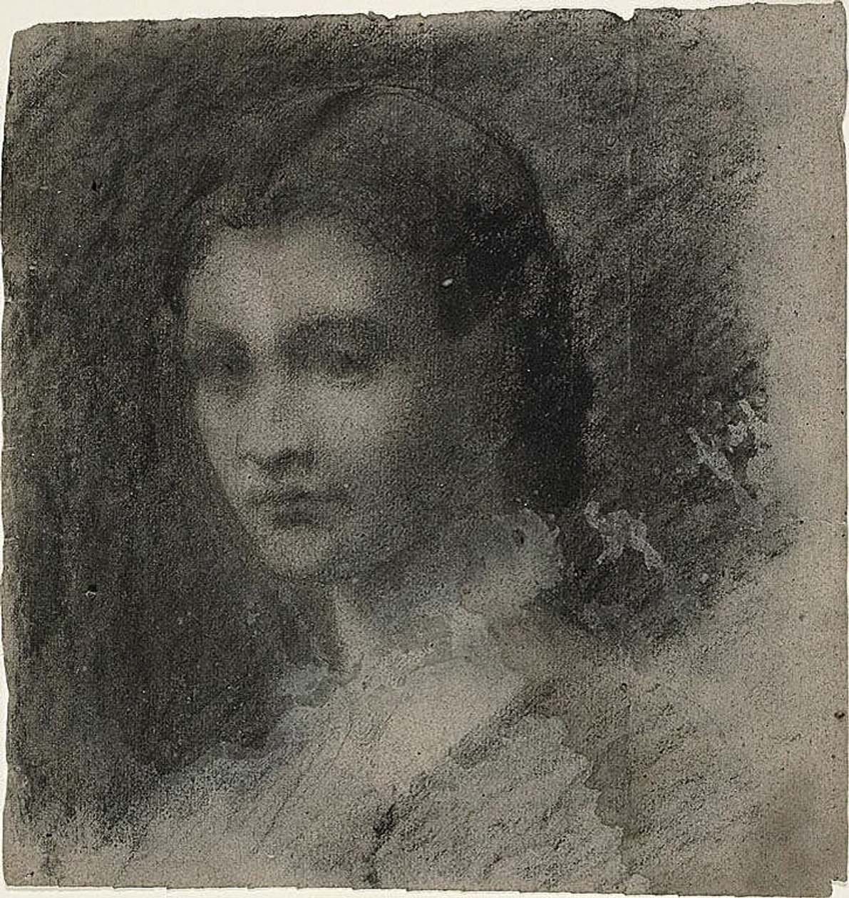 Poprsí mladé ženy (recto); sedící ženská postava (verso) od Jean Baptiste Carpeaux