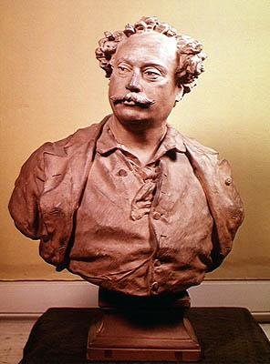 Portrét Alexandra Dumase filse (1802-70) (terakota) od Jean Baptiste Carpeaux
