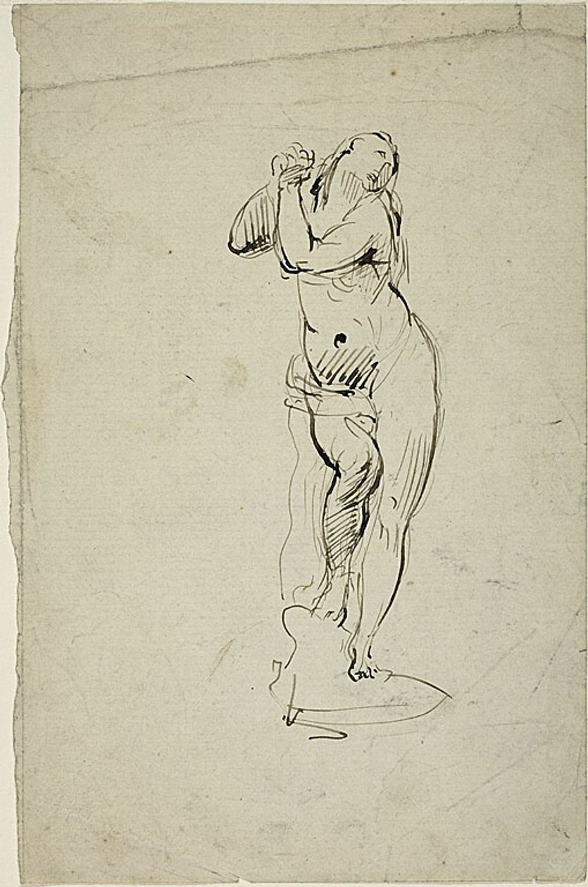 Stojící žena se sepjatýma rukama od Jean Baptiste Carpeaux